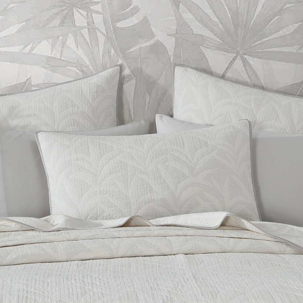 Platinum Logan and Mason Kailani Fog Coverlet Set Pillow | My Linen