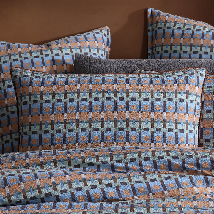 Platinum Logan and Mason Kassia Multi Quilt Cover Set Pillow | My Linen