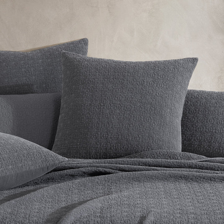 Kayo Charcoal Coverlet | Queen / King Bed