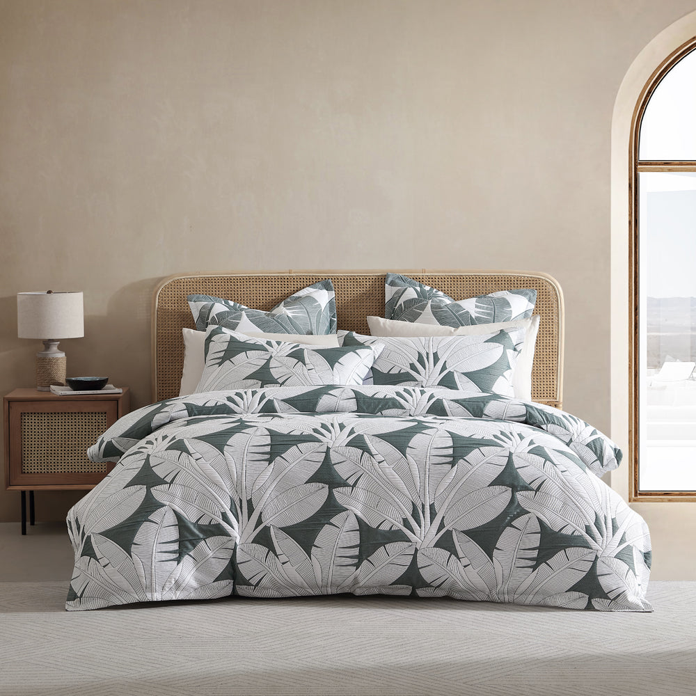 Lagos Olive Quilt Cover Set | Super King