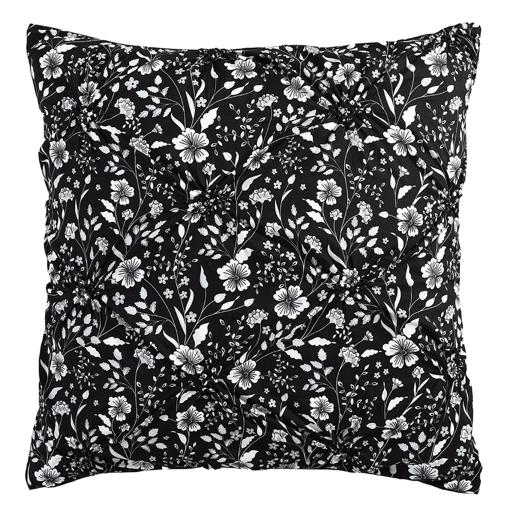 Leisel Black European Pillowcase