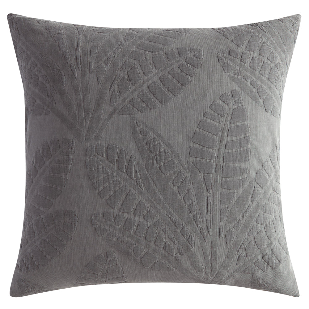 Platinum Logan and Mason Moana Charcoal European Pillowcase | My Linen