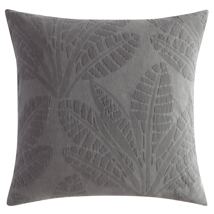 Platinum Logan and Mason Moana Charcoal European Pillowcase | My Linen