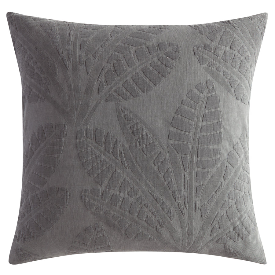 Platinum Logan and Mason Moana Charcoal European Pillowcase | My Linen