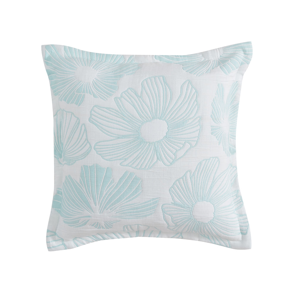 Poppi Aqua Square Filled Cushion