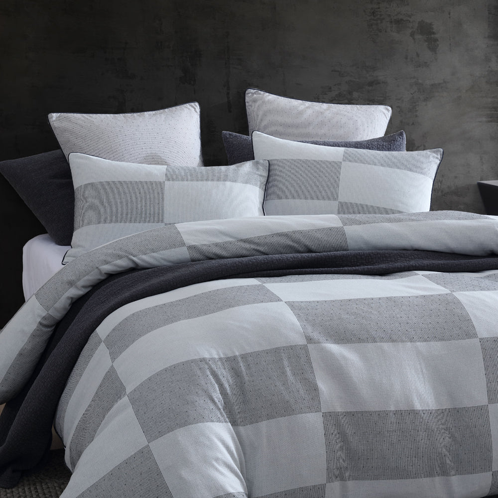 Region Grey Quilt Cover Set | King Bed