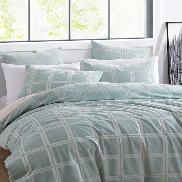 Rowan Seafoam Quilt Cover Set | Double Bed