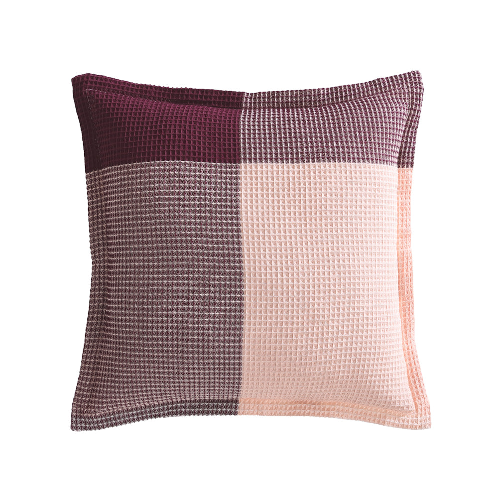 Platinum Logan and Mason Sadie Blush Square Filled Cushion | My Linen