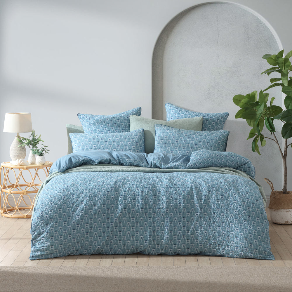 Santa Fe Teal Quilt Cover Set | Queen Bed