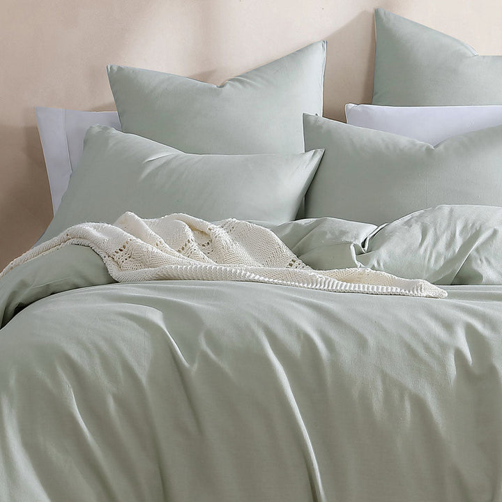 Serene Celadon Quilt Cover Set | Super King