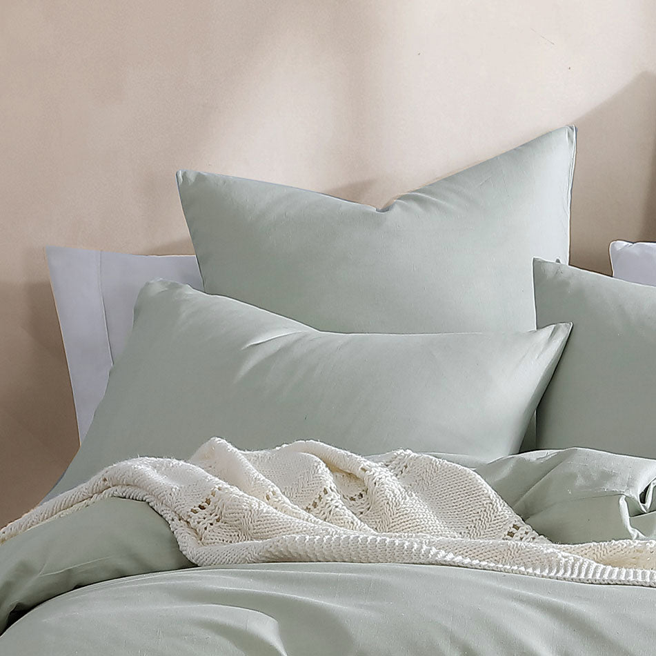 Serene Celadon European Pillowcase