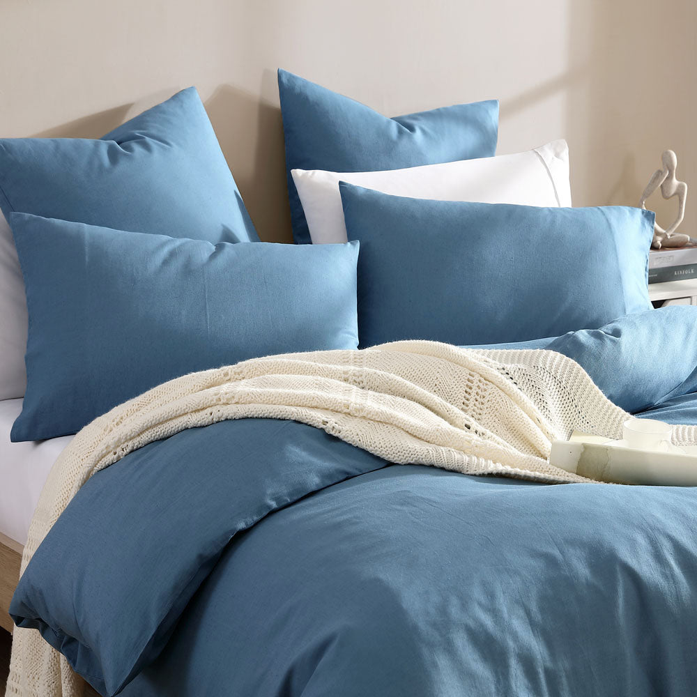 Serene Denim Quilt Cover Set | King Bed