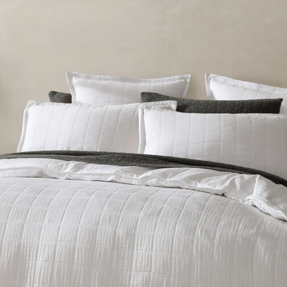 Sierra White Quilt Cover Set | Super King