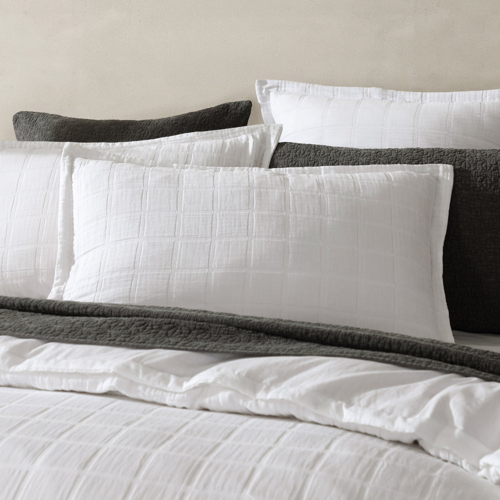 Sierra White Quilt Cover Set | King Bed