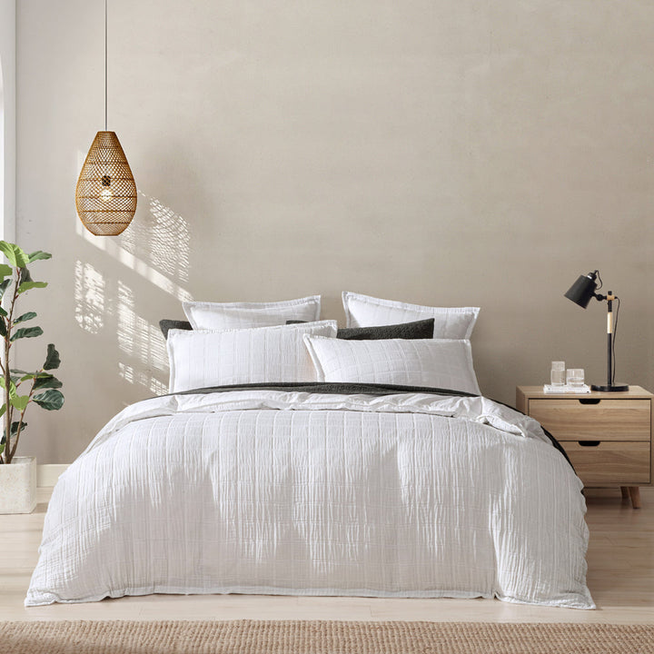 Sierra White Quilt Cover Set | Super King