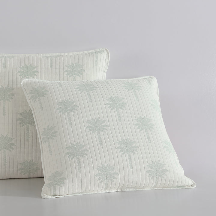 Logan and Mason Tahiti Sage European Pillowcase Lifestyle | My Linen