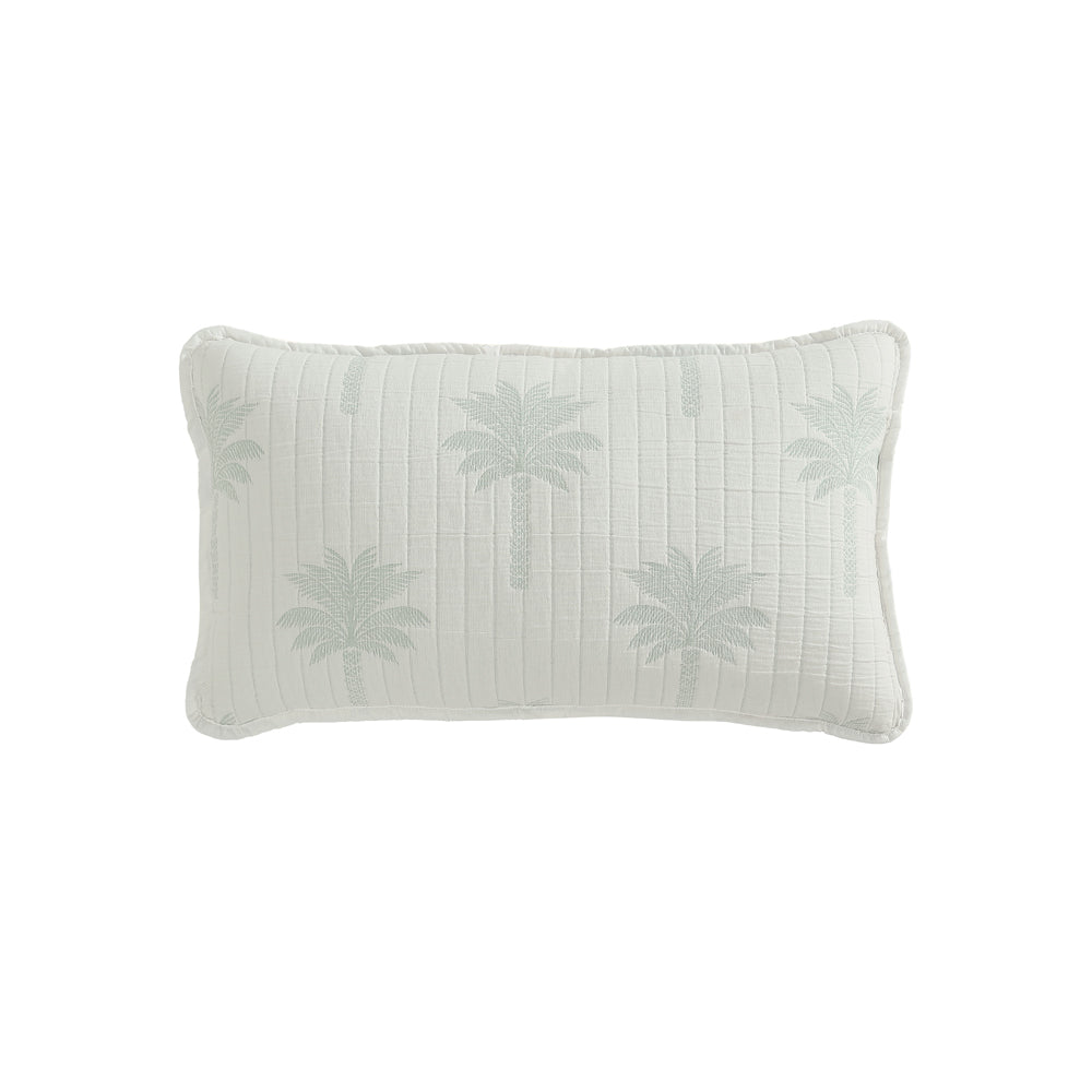 Logan and Mason Tahiti Sage Long Filled Cushion | My Linen