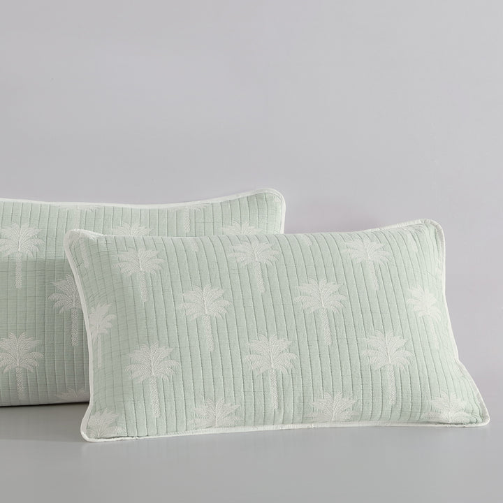 Logan and Mason Tahiti Sage Quilt Cover Set Pillow | My Linen