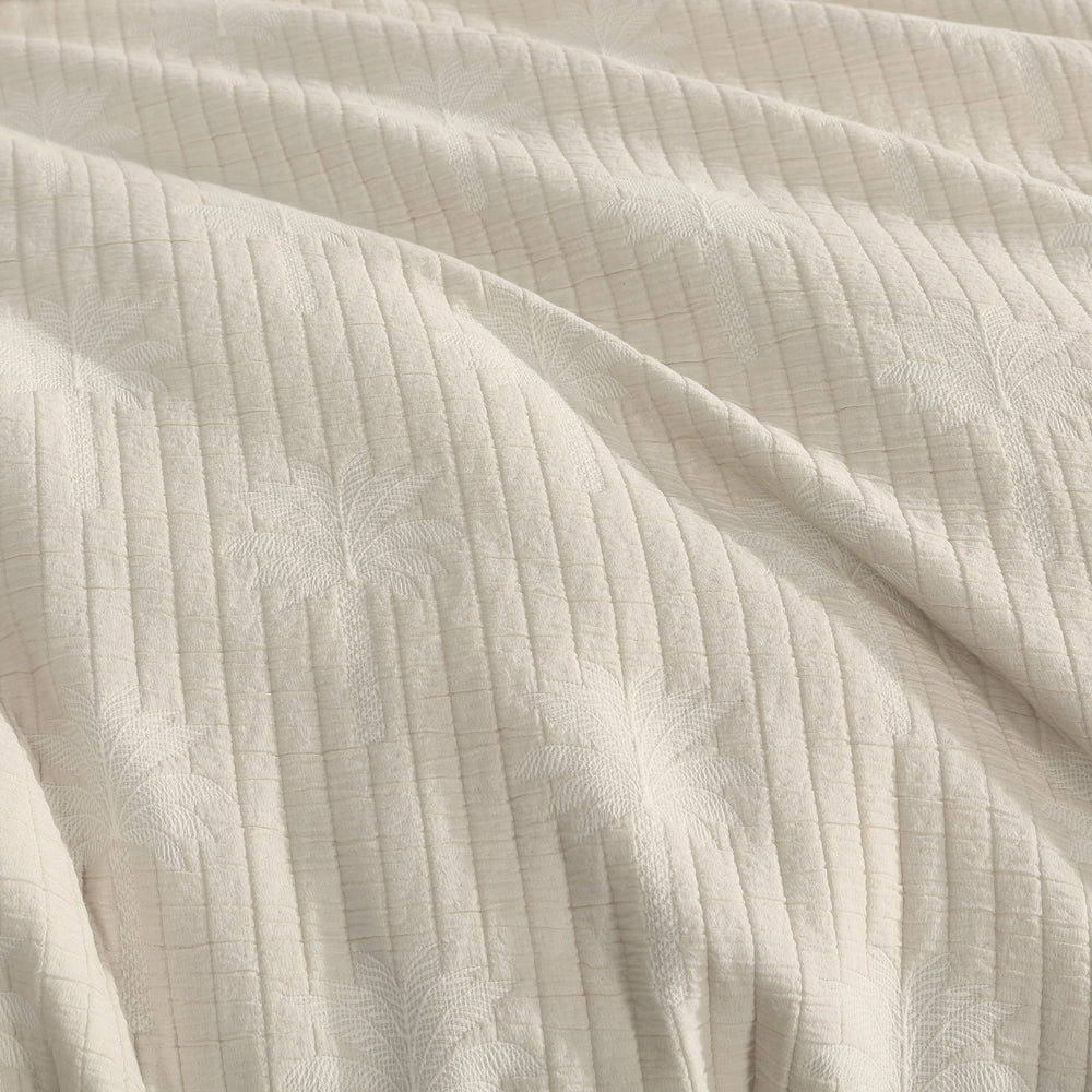 Logan and Mason Tahiti Stone Quilt Cover Set Detail | My Linen