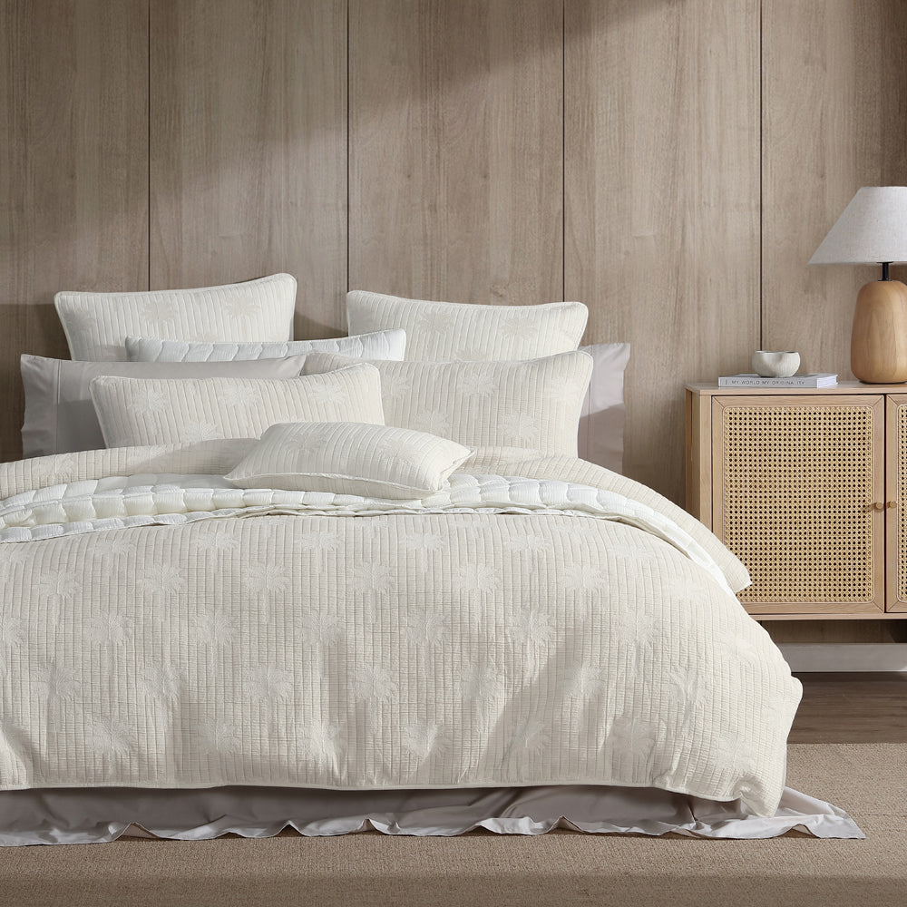 Logan and Mason Tahiti Stone Quilt Cover Set | My Linen