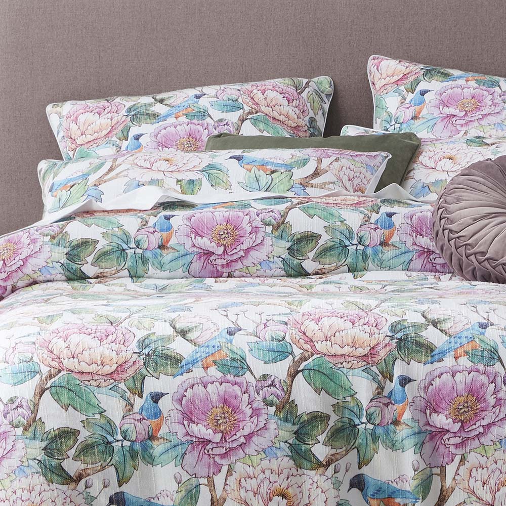 Tea Party Bloom Quilt Cover Set | Double Bed