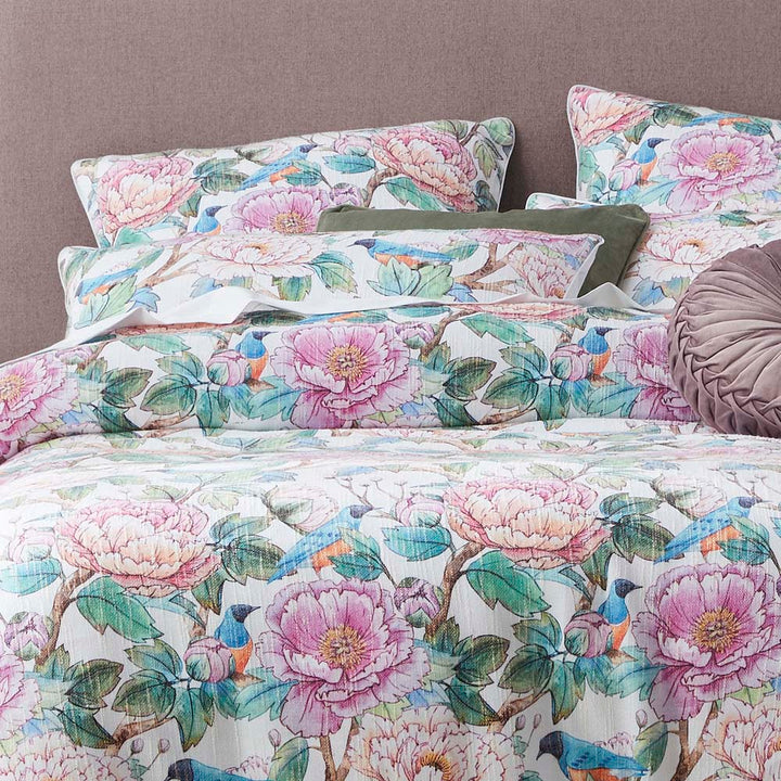 Tea Party Bloom Quilt Cover Set | Double Bed