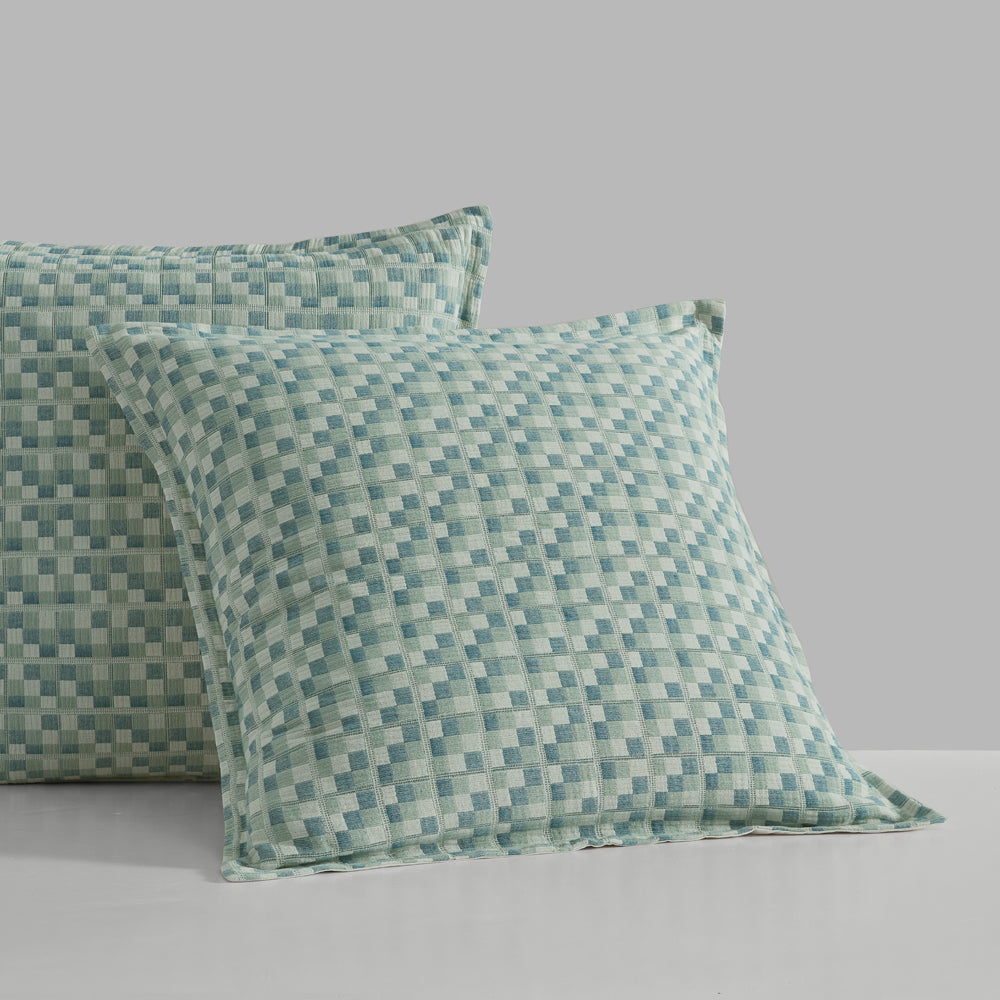 Logan and Mason Tessellate Aegean European Pillowcase Lifestyle | My Linen
