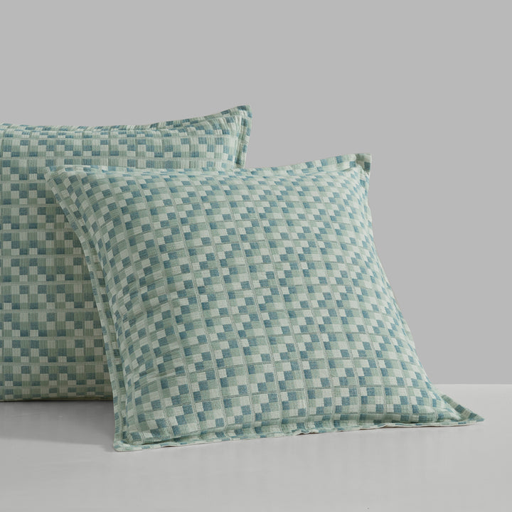 Logan and Mason Tessellate Aegean European Pillowcase Lifestyle | My Linen
