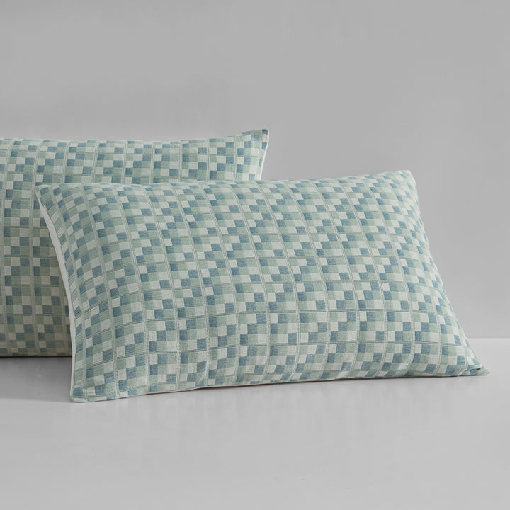 Logan and Mason Tessellate Aegean Quilt Cover Set Pillow | My Linen