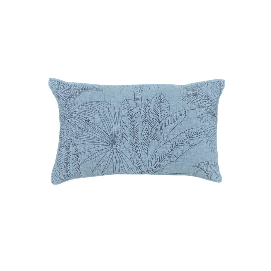 Logan and Mason Tropica Slate Long Filled Cushion | My Linen