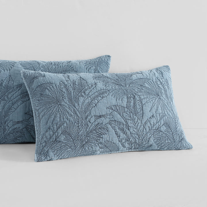 Logan and Mason Tropica Slate Coverlet Set Pillow | My Linen