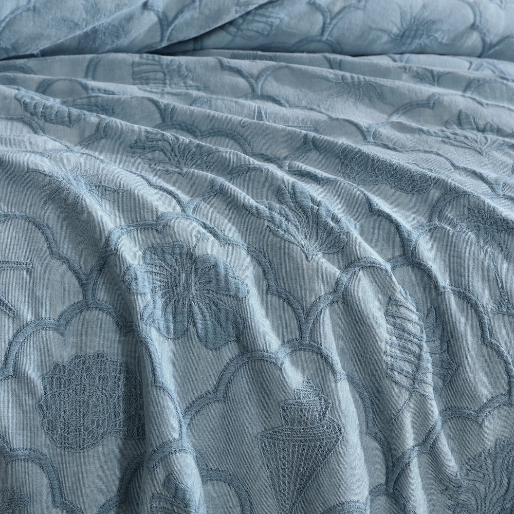 Platinum Logan and Mason Venice Aegean Quilt Cover Set Detail | My Linen
