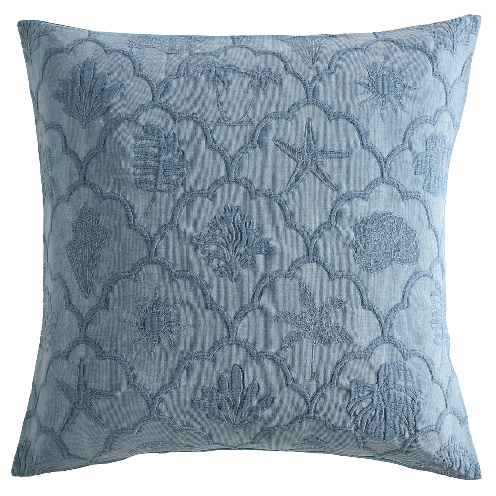 Platinum Logan and Mason Venice Aegean European Pillowcase | My Linen