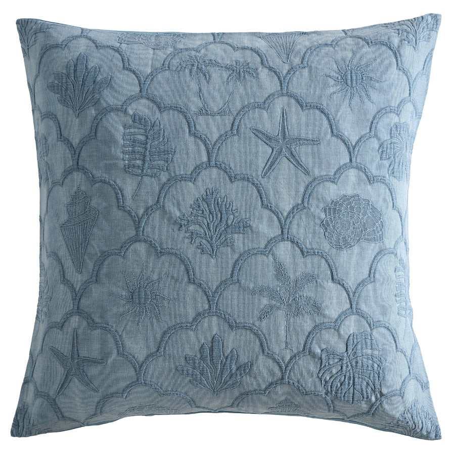 Platinum Logan and Mason Venice Aegean European Pillowcase | My Linen