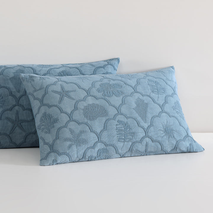 Platinum Logan and Mason Venice Aegean Quilt Cover Set Pillow | My Linen