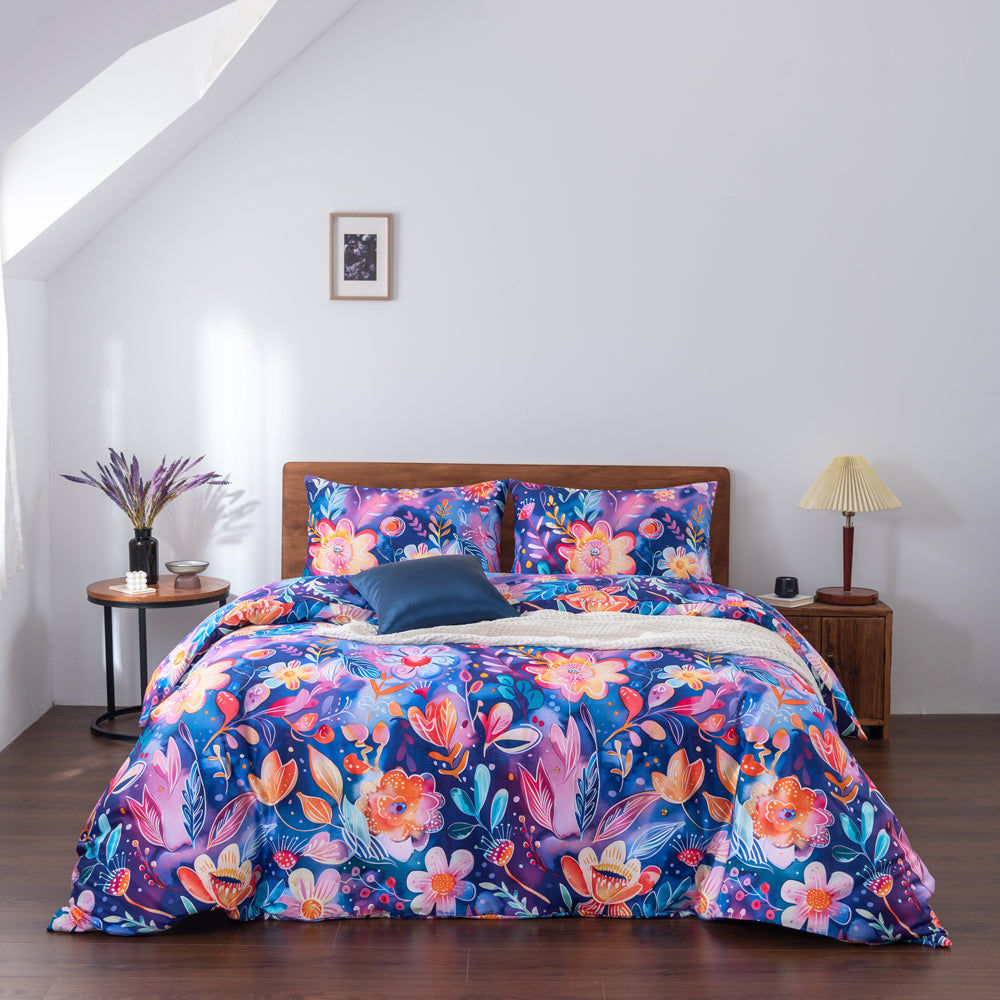 My Linen Midnight Bloom Quilt Cover Set Lifestyle | My Linen