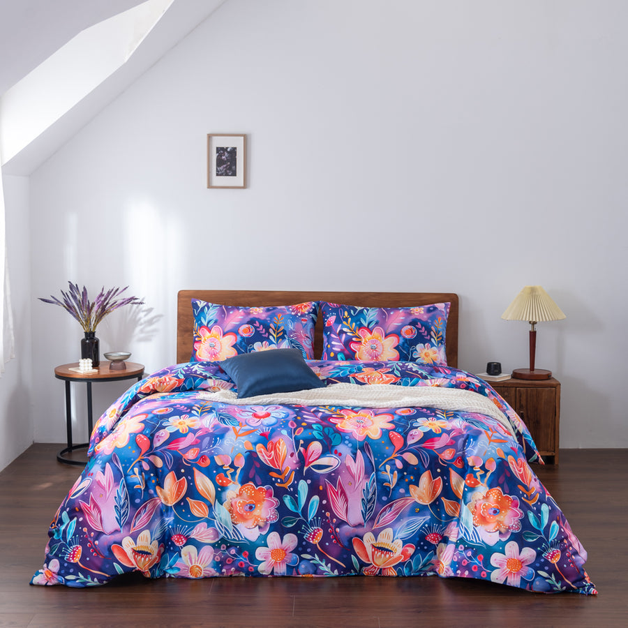 My Linen Midnight Bloom Quilt Cover Set Lifestyle | My Linen
