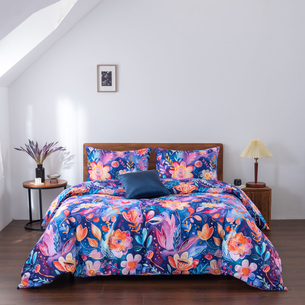 My Linen Midnight Bloom Quilt Cover Set | My Linen