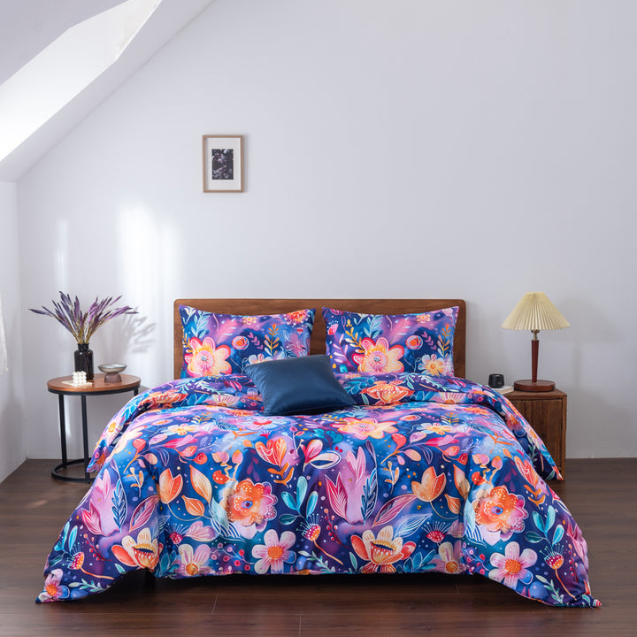 My Linen Midnight Bloom Quilt Cover Set | My Linen