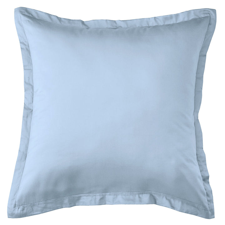 Mia Grace Cotton Percale 300TC Coastal Blue European Pillowcase | My Linen