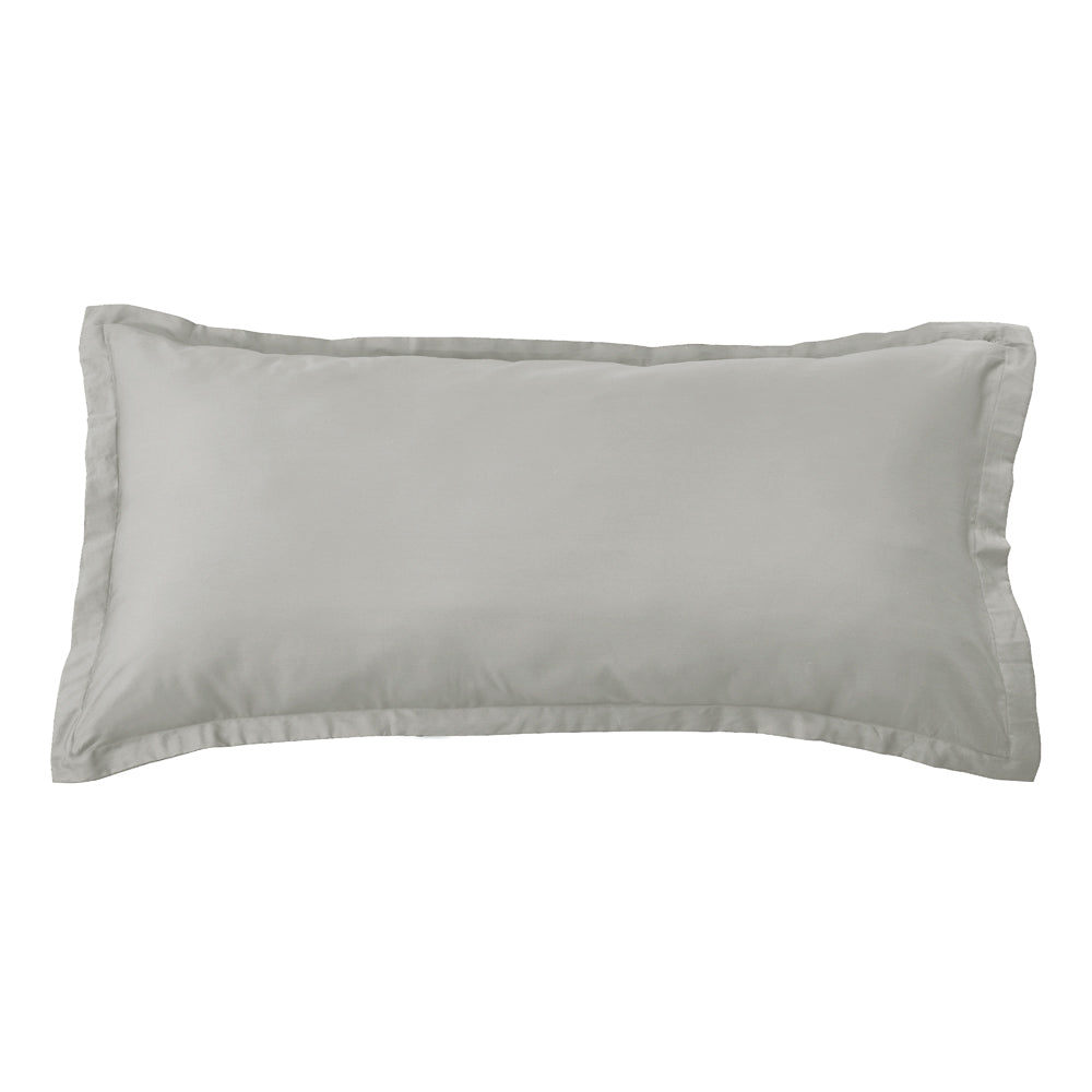 Mia Grace Cotton Percale 300TC Dove Silver King Pillowcase | My Linen