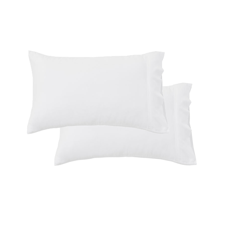 Mia Grace Cotton Percale 300TC Fresh White Standard Pillowcase | My Linen