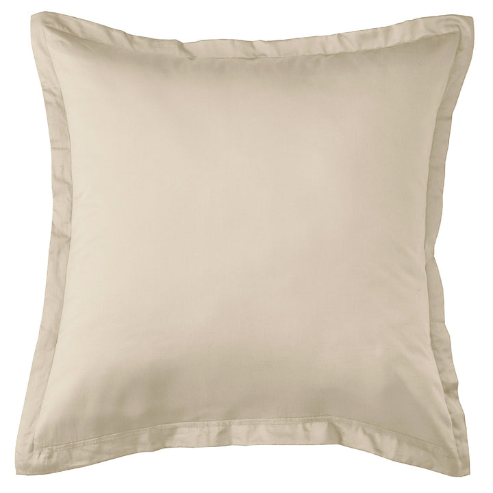 Mia Grace Cotton Percale 300TC Natural Stone European Pillowcase | My Linen