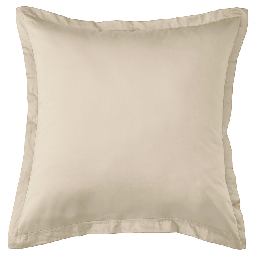 Mia Grace Cotton Percale 300TC Natural Stone European Pillowcase | My Linen