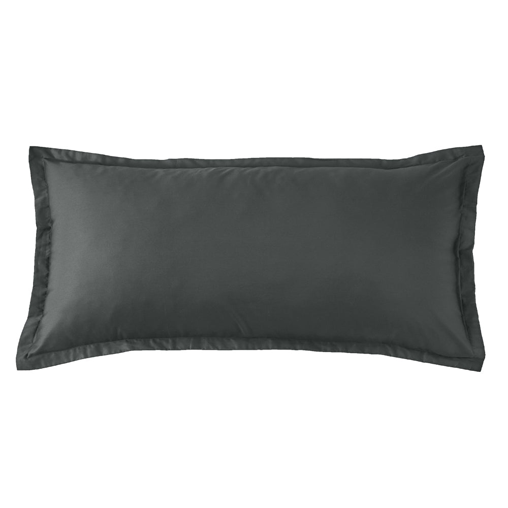 Mia Grace Cotton Percale 300TC Slate Charcoal King Pillowcase | My Linen