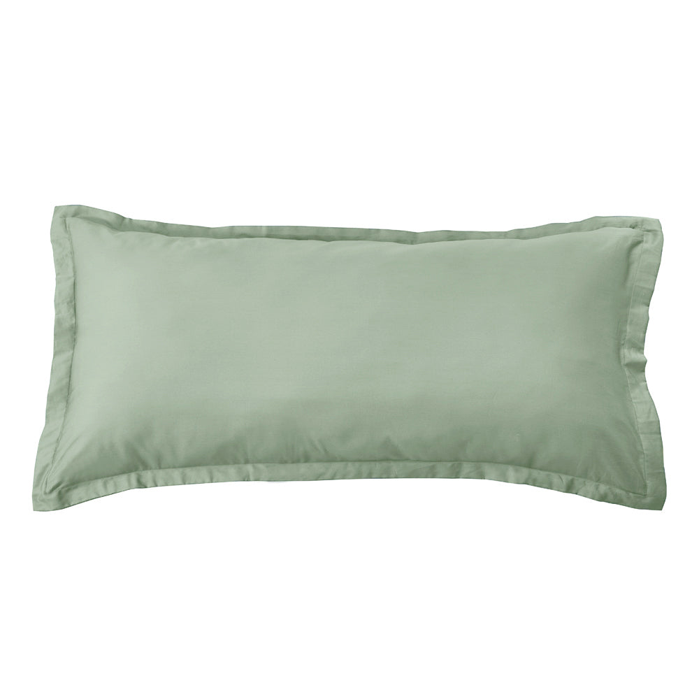 Mia Grace Cotton Percale 300TC Soft Sage King Pillowcase | My Linen