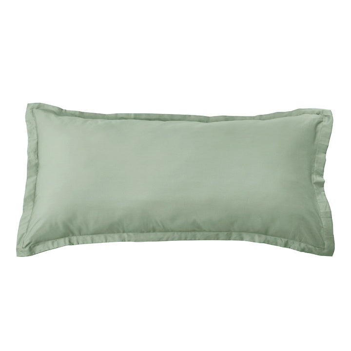 Mia Grace Cotton Percale 300TC Soft Sage King Pillowcase | My Linen