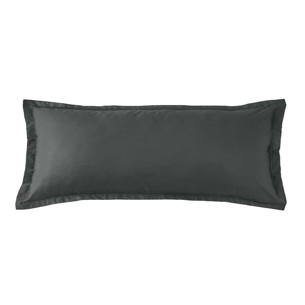 Mia Grace Egyptian Cotton 500TC Ash Charcoal Body Pillowcase | My Linen