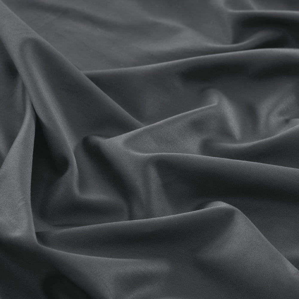 Mia Grace Egyptian Cotton 500TC Ash Charcoal Sheet Set Detail | My Linen