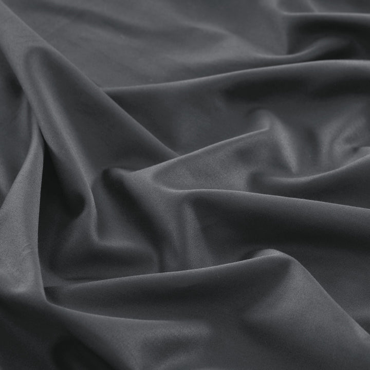 Mia Grace Egyptian Cotton 500TC Ash Charcoal Sheet Set Detail | My Linen